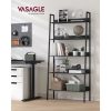 vasagle-raft-de-carti-raft-scara-4-niveluri-negru-80x30x170cm