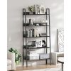 vasagle-raft-de-carti-raft-scara-4-niveluri-negru-80x30x170cm