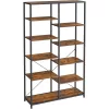 vasagle-raft-de-carti-raft-de-depozitare-maro-rustic-10030170cm