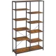 vasagle-raft-de-carti-raft-de-depozitare-maro-rustic-10030170cm