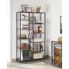 vasagle-raft-de-carti-raft-de-depozitare-maro-rustic-10030170cm