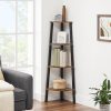 vasagle-raft-de-carti-raft-in-picioare-maro-rustic-33x33x124cm