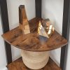 vasagle-raft-de-carti-raft-in-picioare-maro-rustic-33x33x124cm