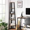 vasagle-raft-de-carti-raft-in-picioare-maro-rustic-34x34x158cm