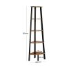 vasagle-raft-de-carti-raft-in-picioare-maro-rustic-34x34x158cm
