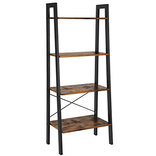 vasagle-raft-de-carti-raft-in-picioare-maro-rustic-56x34x137cm