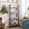 vasagle-raft-de-carti-raft-in-picioare-maro-rustic-56x34x137cm