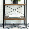 vasagle-raft-de-carti-raft-in-picioare-maro-rustic-56x34x137cm