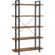 vasagle-raft-de-carti-raft-de-depozitare-maro-rustic-105x33x177cm