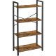 vasagle-raft-de-carti-raft-de-depozitare-maro-rustic-66x30x120cm