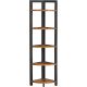 vasagle-raft-de-carti-raft-in-picioare-maro-rustic-30x30x150cm