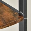 vasagle-raft-de-carti-raft-in-picioare-maro-rustic-30x30x150cm