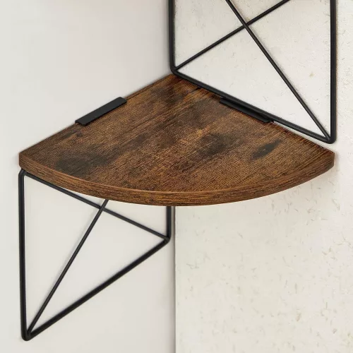 vasagle-raft-de-colt-montabila-pe-perete-pe-5-niveluri-maro-rustic-si-negru