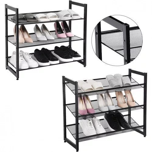 songmics-raft-depozitare-pantofi-cu-rafturi-din-plasa-metalica-cu-3-niveluri-negru