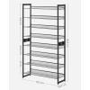 songmics-raft-depozitare-pantofi-2x4-niveluri-plasa-metalica-cu-rafturi-negru-92x30x163cm