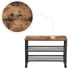 vasagle-bancheta-depozitare-pantofi-cu-doua-niveluri-de-depozitare-maro-rustic-66x45x30cm