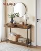vasagle-masa-consola-cu-sertare-maro-rustic-100x30x80cm