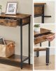 vasagle-masa-consola-cu-sertare-maro-rustic-100x30x80cm