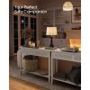 vasagle-consola-cu-doua-sertare-fata-cu-efect-rattan-ovaz-bej-100x30x80cm