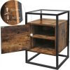 vasagle-masuta-depozitare-cu-cadru-metalic-si-blat-din-sticla-securizata-maro-rustic