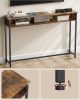 vasagle-masa-consola-ingusta-cu-separator-incorporat-maro-rustic-25x120x81cm