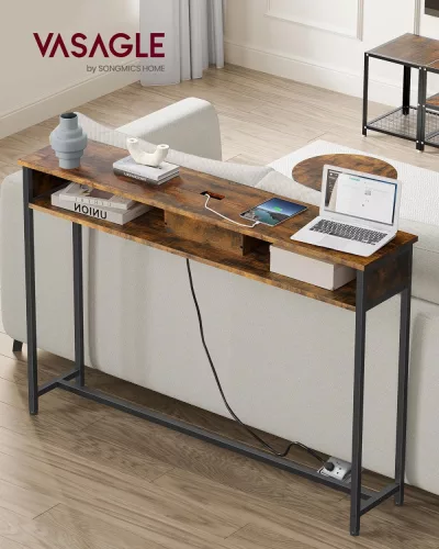 vasagle-masa-consola-ingusta-cu-separator-incorporat-maro-rustic-25x120x81cm