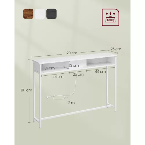vasagle-masa-consola-ingusta-cu-separator-incorporat-alb-25x120x81cm