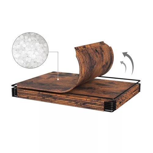 Raft pentru pantofi, depozitare modulară cu 10 compartimente, plastic, auriu 40x30x17cm