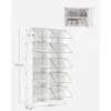 Raft pentru pantofi, depozitare modulară cu 10 compartimente, plastic, alb 30x40x30cm