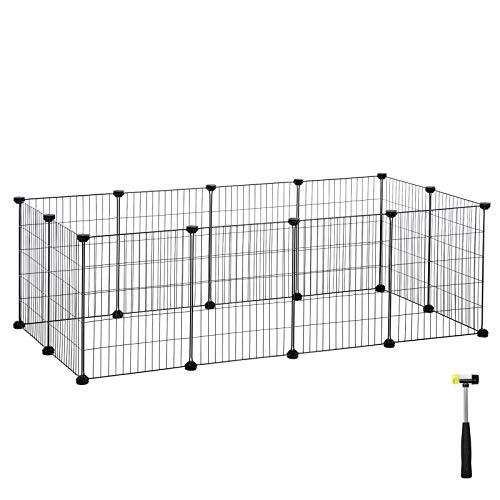 songmics-cusca-metalica-pentru-animale-de-companie-pentru-cobai-hamsteri-iepuri-negru