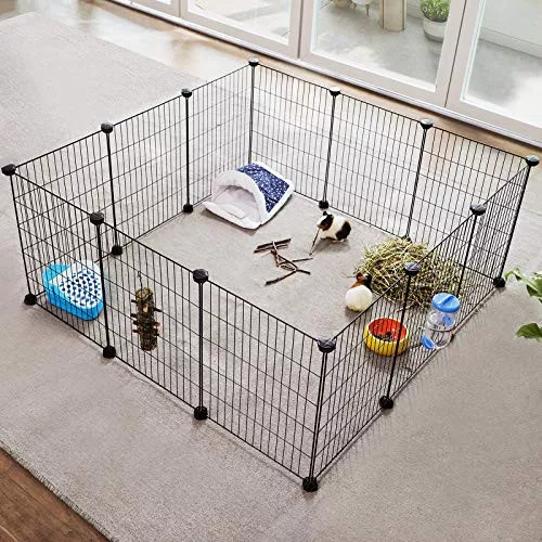 songmics-cusca-metalica-pentru-animale-de-companie-pentru-cobai-hamsteri-iepuri-negru