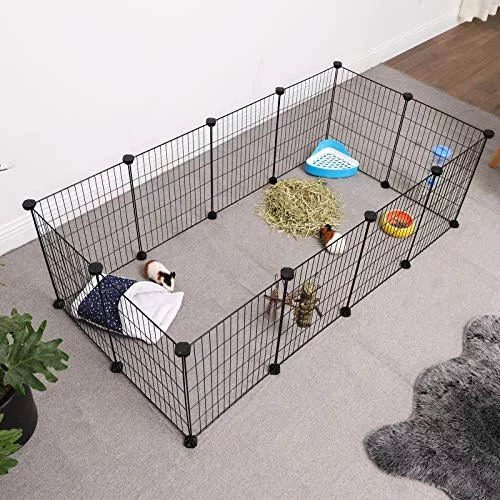 songmics-cusca-metalica-pentru-animale-de-companie-pentru-cobai-hamsteri-iepuri-negru