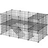 songmics-cusca-metalica-pentru-animale-de-companie-cobai-iepure-hamster-36-panouri-negru