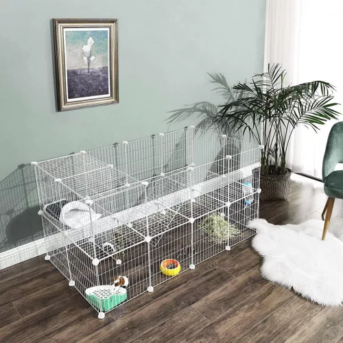 songmics-cusca-metalica-pentru-animale-de-companie-pentru-cobai-hamster-iepure-alb
