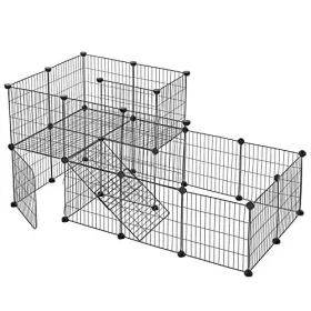 songmics-cusca-metalica-pentru-animale-de-companie-pentru-cobai-hamster-iepure-negru
