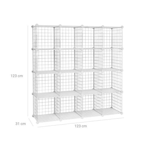 songmics-raft-de-depozitare-din-plasa-cu-16-compartimente-modular-alb-123x31x123cm