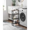 vasagle-carucior-de-bucatarie-carucior-cu-4-rafturi-maro-rustic-si-negru-45x13x77cm