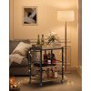 vasagle-carucior-de-bucatarie-raft-de-depozitare-turcoaz-maro-si-negru-72x40x86cm