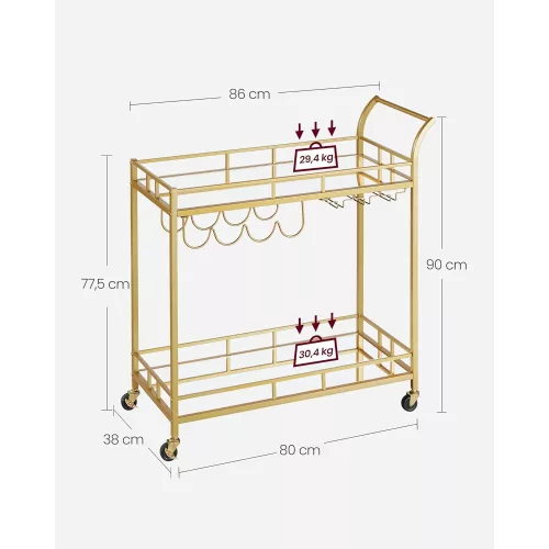 vasagle-carucior-de-servire-de-culoare-aurie-cu-doua-rafturi-cu-oglinda-38-x-86-x-90-cm
