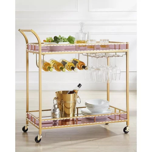vasagle-carucior-de-servire-de-culoare-aurie-cu-doua-rafturi-cu-oglinda-38-x-86-x-90-cm