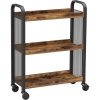 vasagle-carucior-de-bucatarie-raft-de-depozitare-rulant-maro-rustic-66x26x85cm
