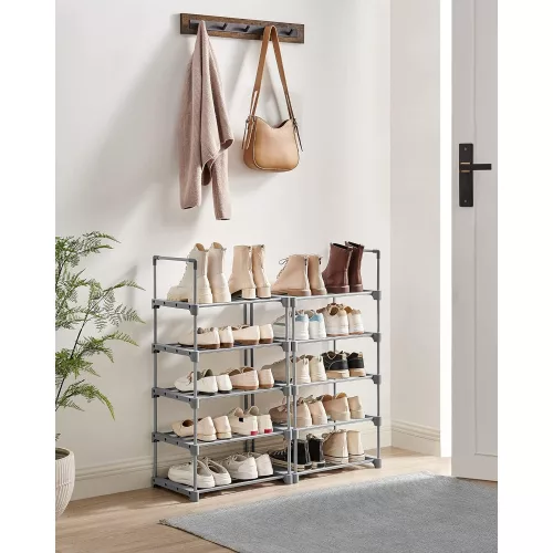 songmics-raft-depozitare-pantofi-cu-cadru-metalic-cu-10-niveluri-gri-45x30x174cm