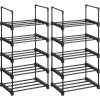 songmics-set-de-2-rafturi-pentru-pantofi-2x5-niveluri-stivuibile