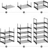 songmics-set-de-2-rafturi-pentru-pantofi-2x5-niveluri-stivuibile