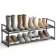 Suport pentru pantofi cu depozitare metalică pe 2 niveluri, pentru până la 10 perechi de pantofi, negru 30x92x34cm