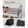 Suport pentru pantofi, depozitare metalică cu 4 niveluri, pentru până la 20 de perechi de pantofi, negru 30x30x120cm