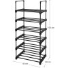 songmics-set-rafturi-pentru-pantofi-6-niveluri-45x30x106cm-negru