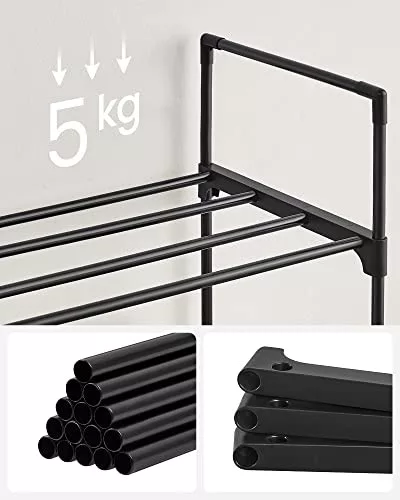 songmics-raft-depozitare-pantofi-cu-cadru-metalic-pe-3-niveluri-negru-92x30x55cm