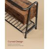 vasagle-bancheta-de-depozitare-a-pantofi-cu-cadru-din-otel-1-sertar-maro-rustic-80x30x63cm