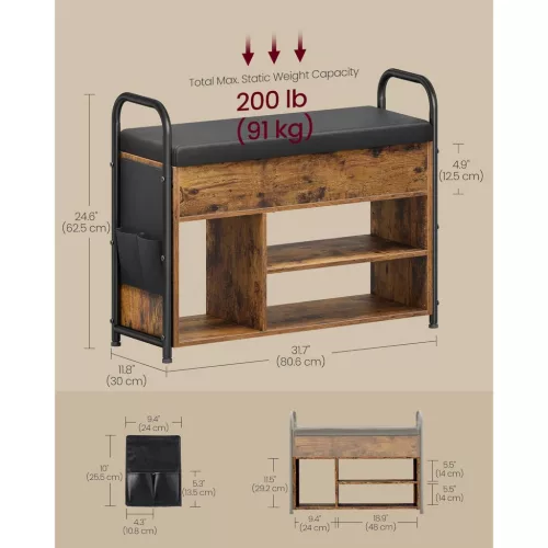 vasagle-bancheta-pentru-pantofi-mobilier-pentru-hol-compartiment-de-depozitare-buzunare